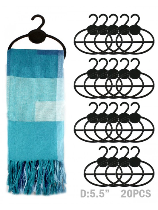 BLACK SCARF HANGER (20 Pcs)